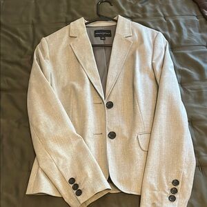 Banana Republic Beige Blazer with Black Buttons